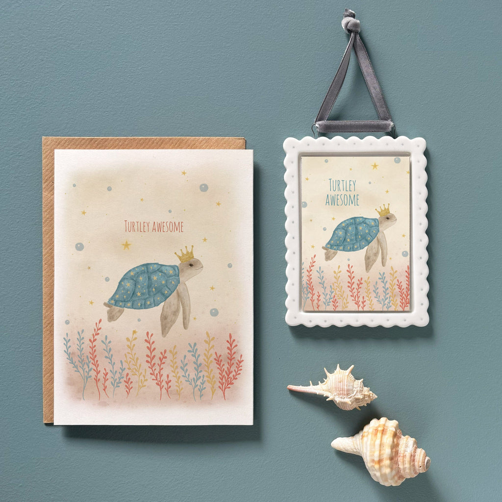 East of India Porcelain Framed Picture - Turtley awesome Picture East of India Porcelain Framed Picture - Turtley awesome