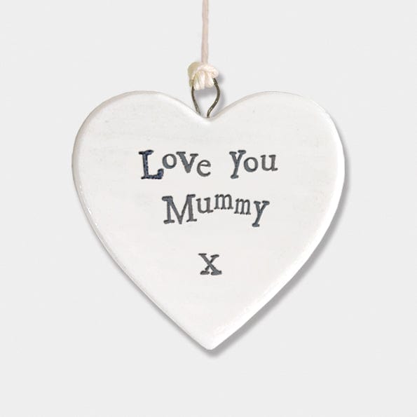gift East of India Porcelain Heart - Love you Mummy