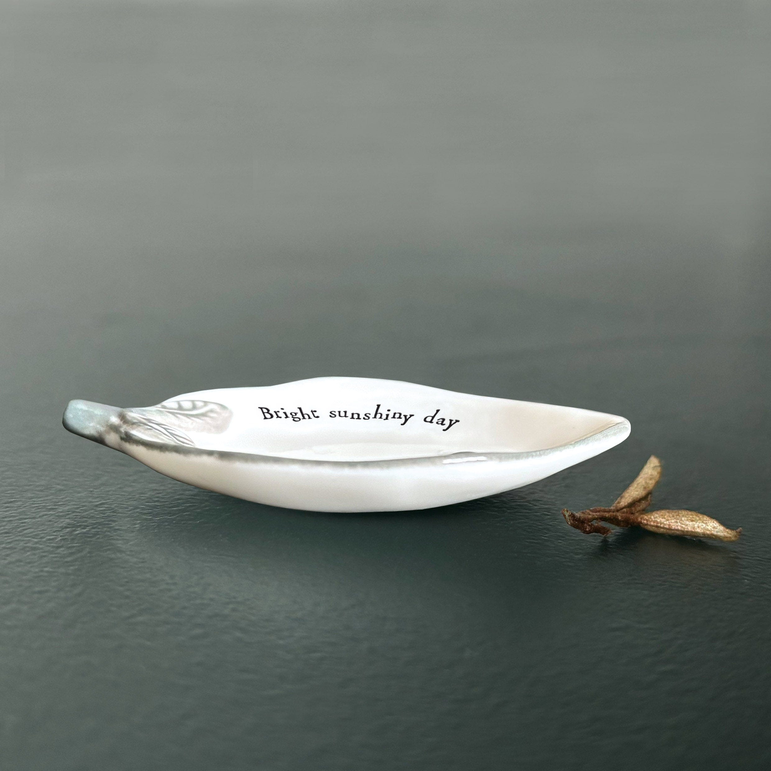 East of India Porcelain Lemon Dish ring dish East of India Porcelain Lemon Dish
