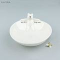 East of India Porcelain Medium Animal Bowl - Stretching Bear ring dish East of India Porcelain Medium Animal Bowl - Stretching Bear