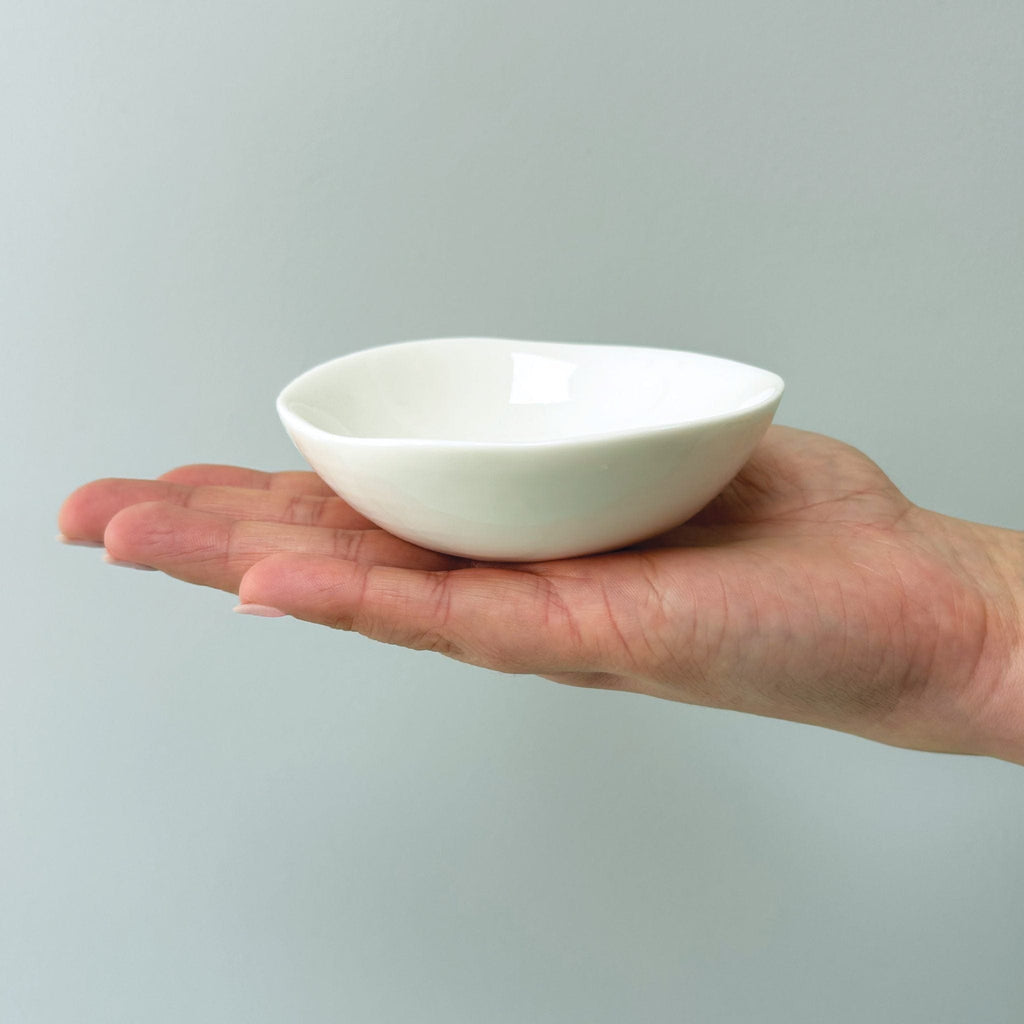 East of India Porcelain Medium Wobbly Bowl - Little Treasures ring dish East of India Porcelain Medium Wobbly Bowl - Little Treasures