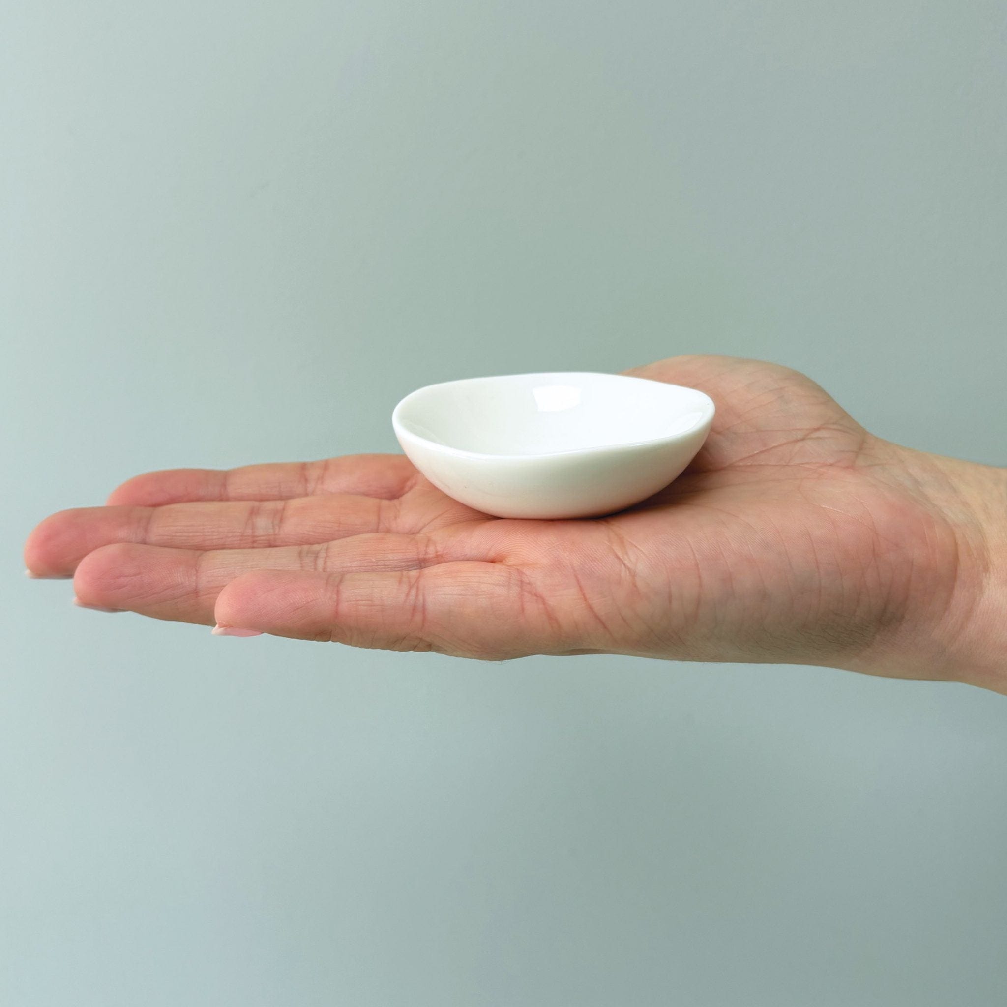East of India Porcelain Small Wobbly Bowl - Lovely You ring dish East of India Porcelain Small Wobbly Bowl - Lovely You