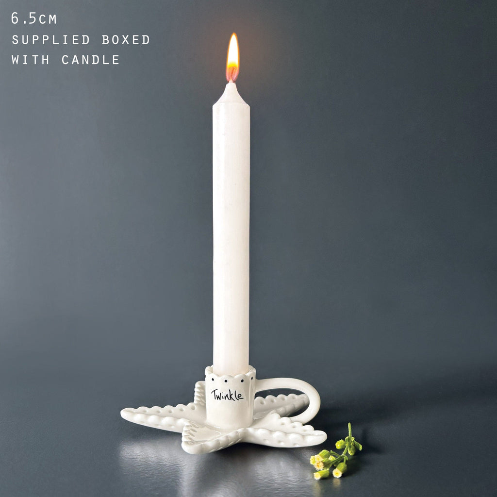 East of India Scallop Candle Holder - Twinkle candle holder East of India Scallop Candle Holder - Twinkle