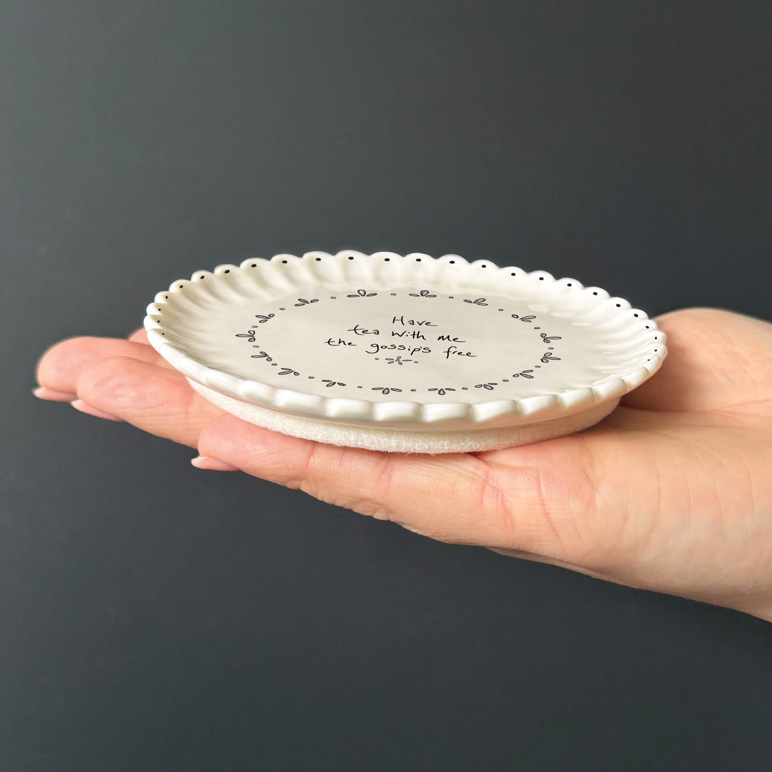 East of India Scallop Coaster – Have tea with me coaster East of India Scallop Coaster – Have tea with me