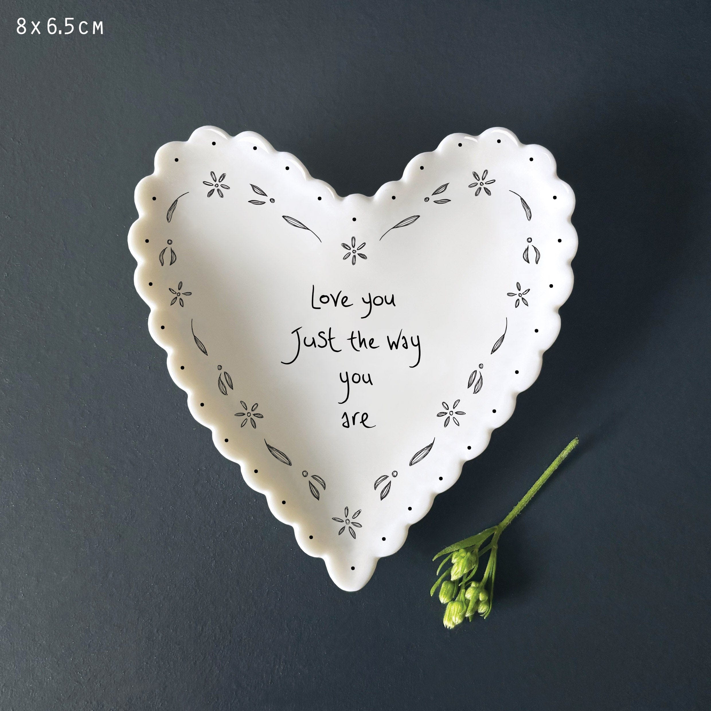 East of India Scallop Heart Dish – Love you just the way you are dish East of India Scallop Heart Dish – Love you just the way you are