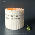 East of India Scallop Tea Light Holder - There is a light tea light holder East of India Scallop Tea Light Holder - There is a light