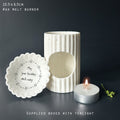 East of India Scallop Wax Melt Burner - May your troubles melt away Wax Melt Dish East of India Scallop Wax Melt Burner - May your troubles melt away