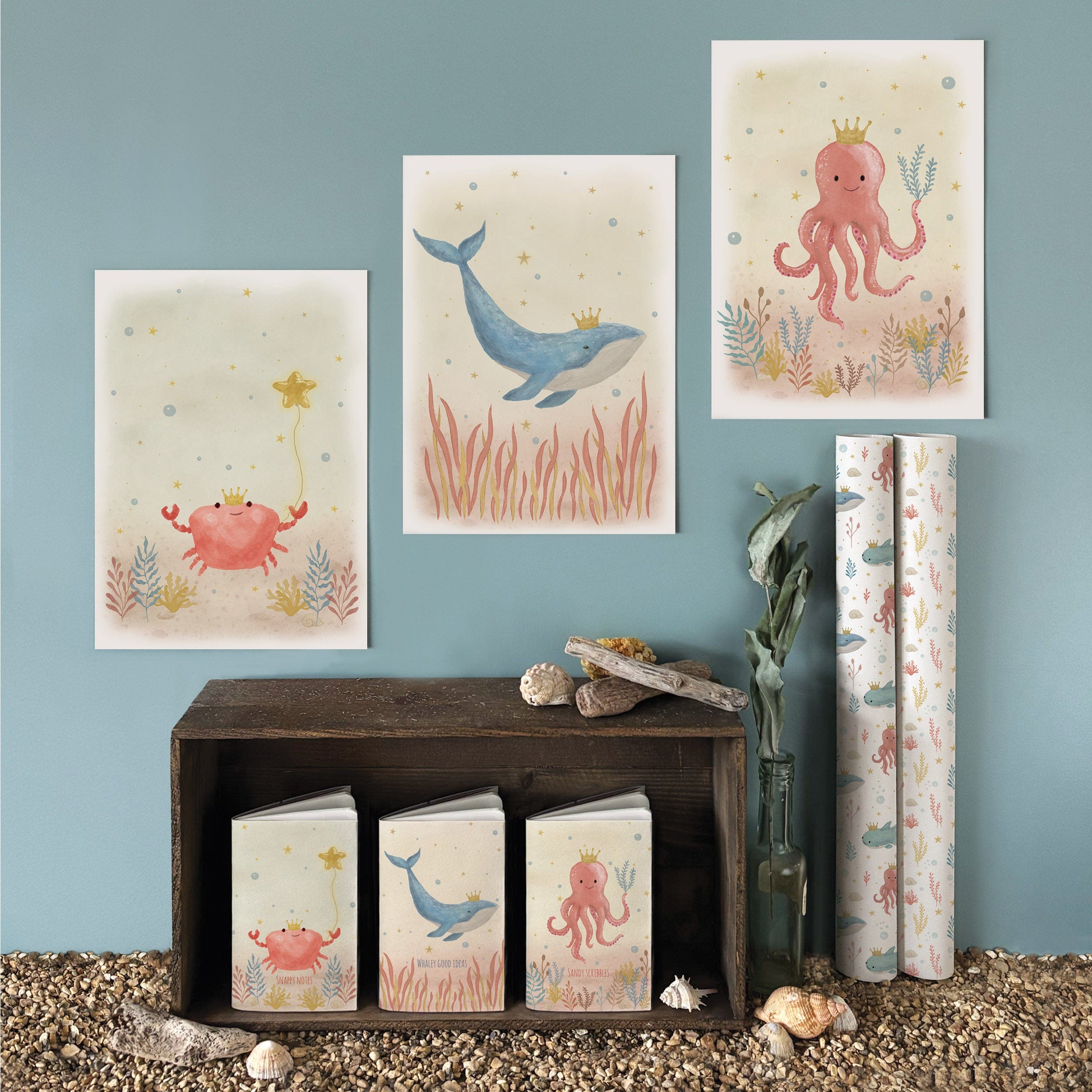 East of India Sealife Print - Crab print East of India Sealife Print - Crab