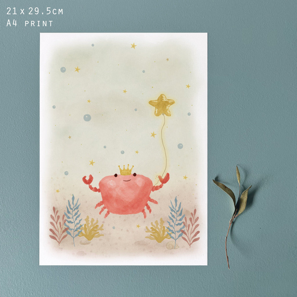 East of India Sealife Print - Crab print East of India Sealife Print - Crab
