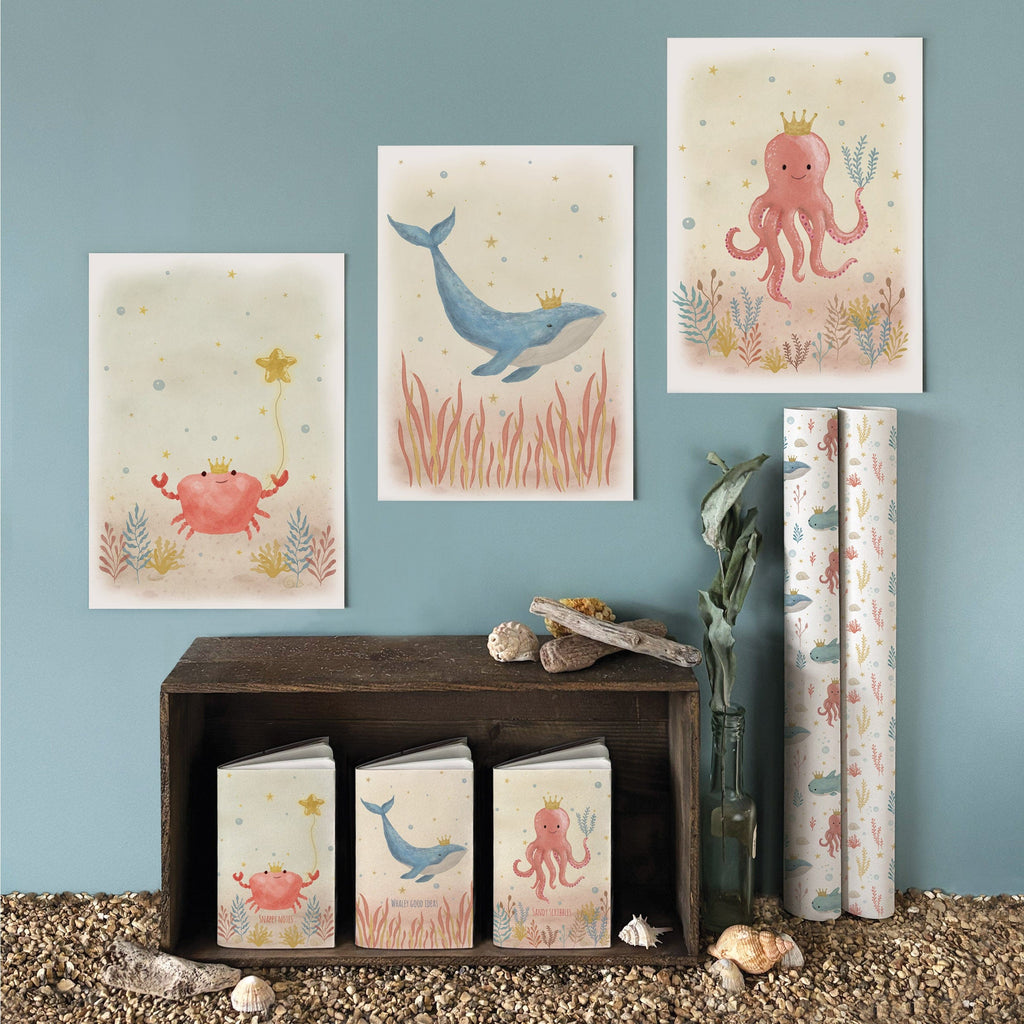 East of India Sealife Print - Whale print East of India Sealife Print - Whale
