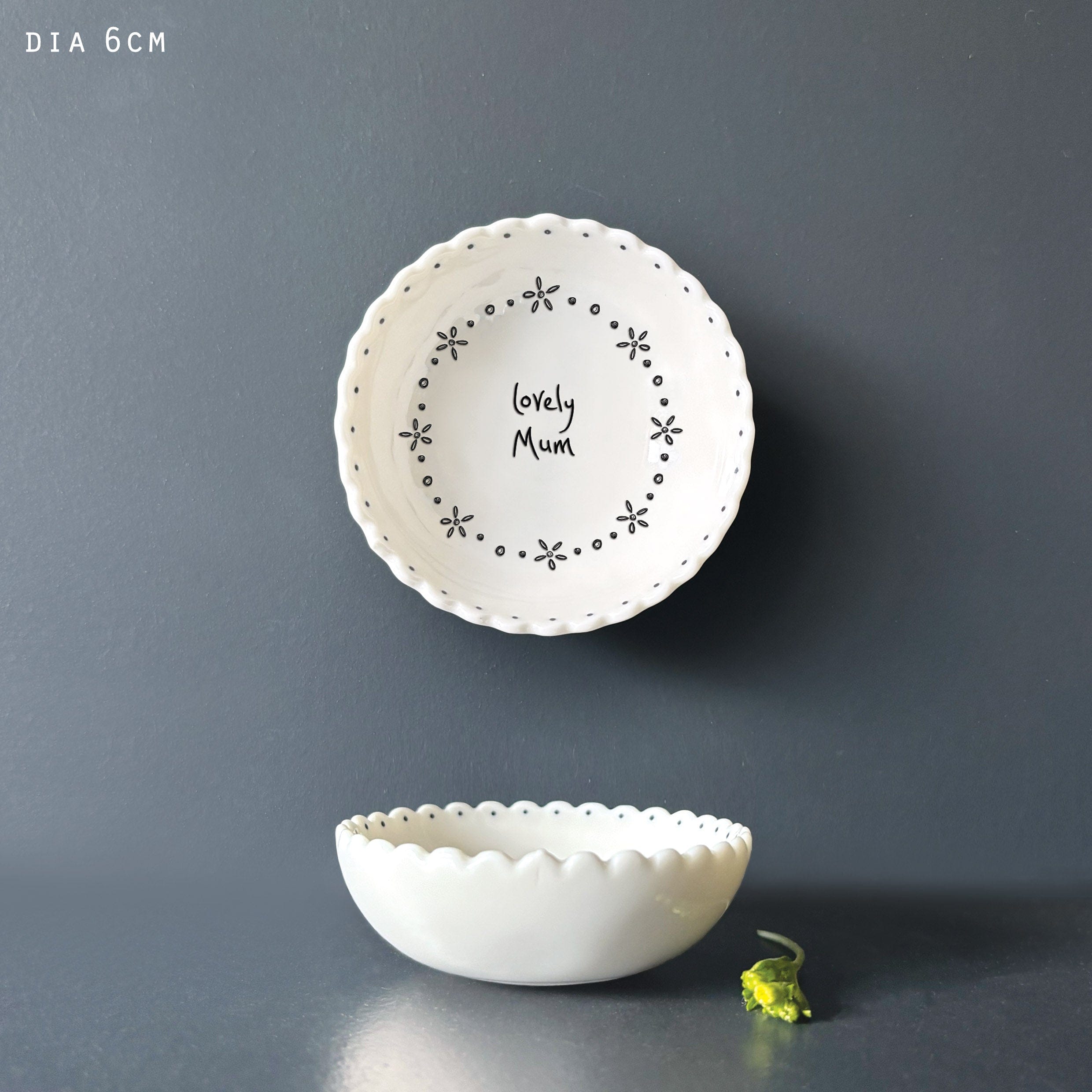 East of India Small Scallop Bowl - Lovely Mum dish East of India Small Scallop Bowl - Lovely Mum
