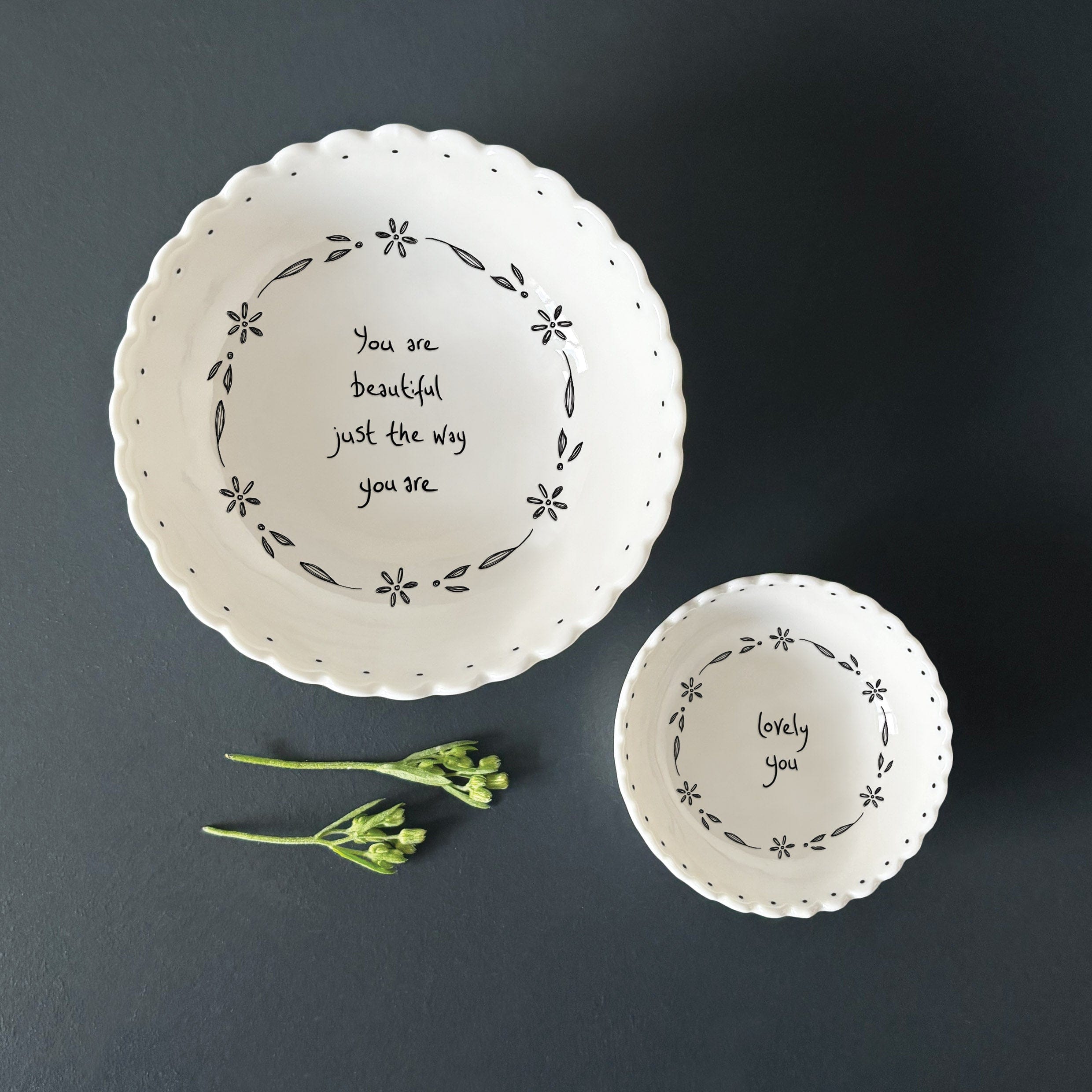 East of India Small Scallop Bowl - Lovely you dish East of India Small Scallop Bowl - Lovely you