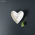 East of India Small Scallop Heart Dish – Love you more ring dish East of India Small Scallop Heart Dish – Love you more