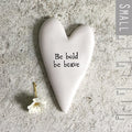 East of India Tiny Heart Token - Be Bold Be Brave gift East of India Tiny Heart Token - Be Bold Be Brave