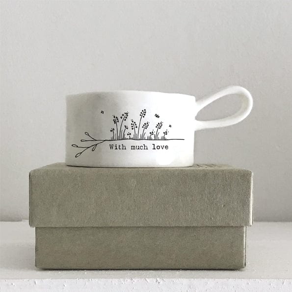 East of India ‘With Much Love' Handled Candle Holder gift East of India ‘With Much Love' Handled Candle Holder