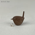 East of India Wren Ornament - Dark Wood Hanging Decoration East of India Wren Ornament - Dark Wood