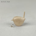 East of India Wren Ornament - White Wood Hanging Decoration East of India Wren Ornament - White Wood