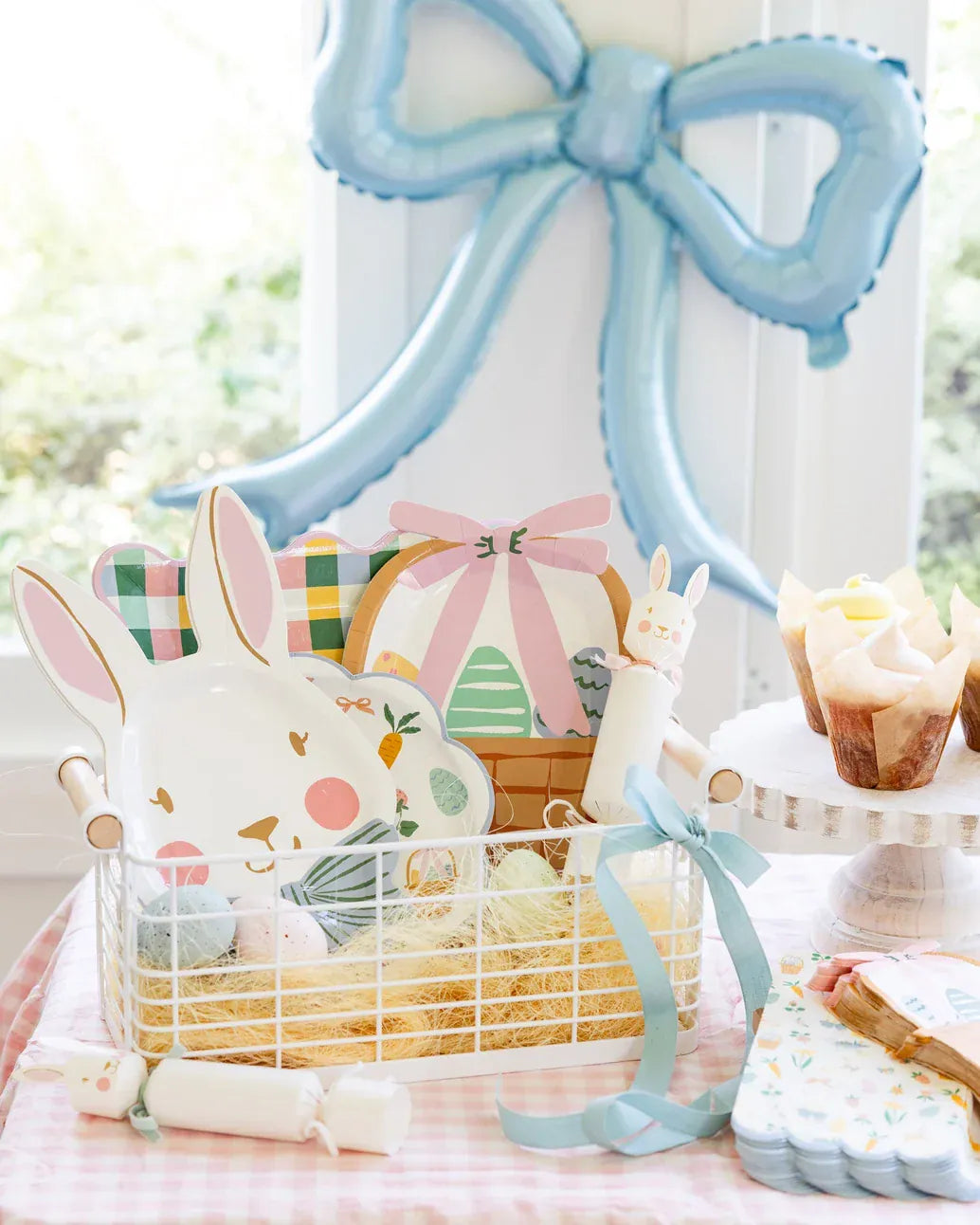 Easter Basket Party Plates x 8 Paper Plate Easter Basket Party Plates x 8