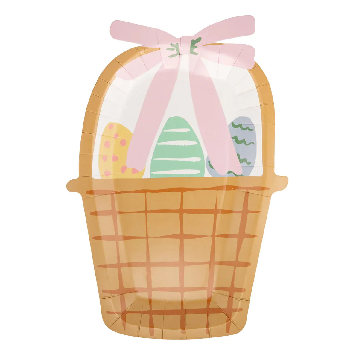 Easter Basket Party Plates x 8 Paper Plate Easter Basket Party Plates x 8