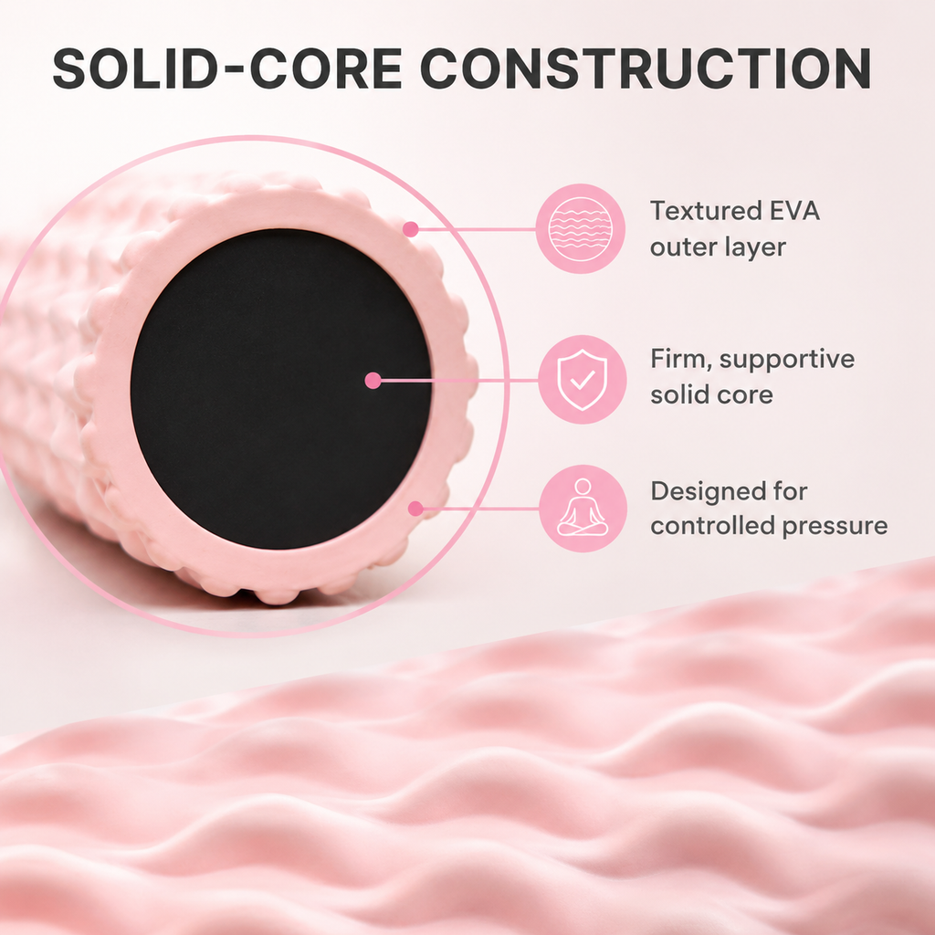Wave-Textured Foam Roller - 45cm