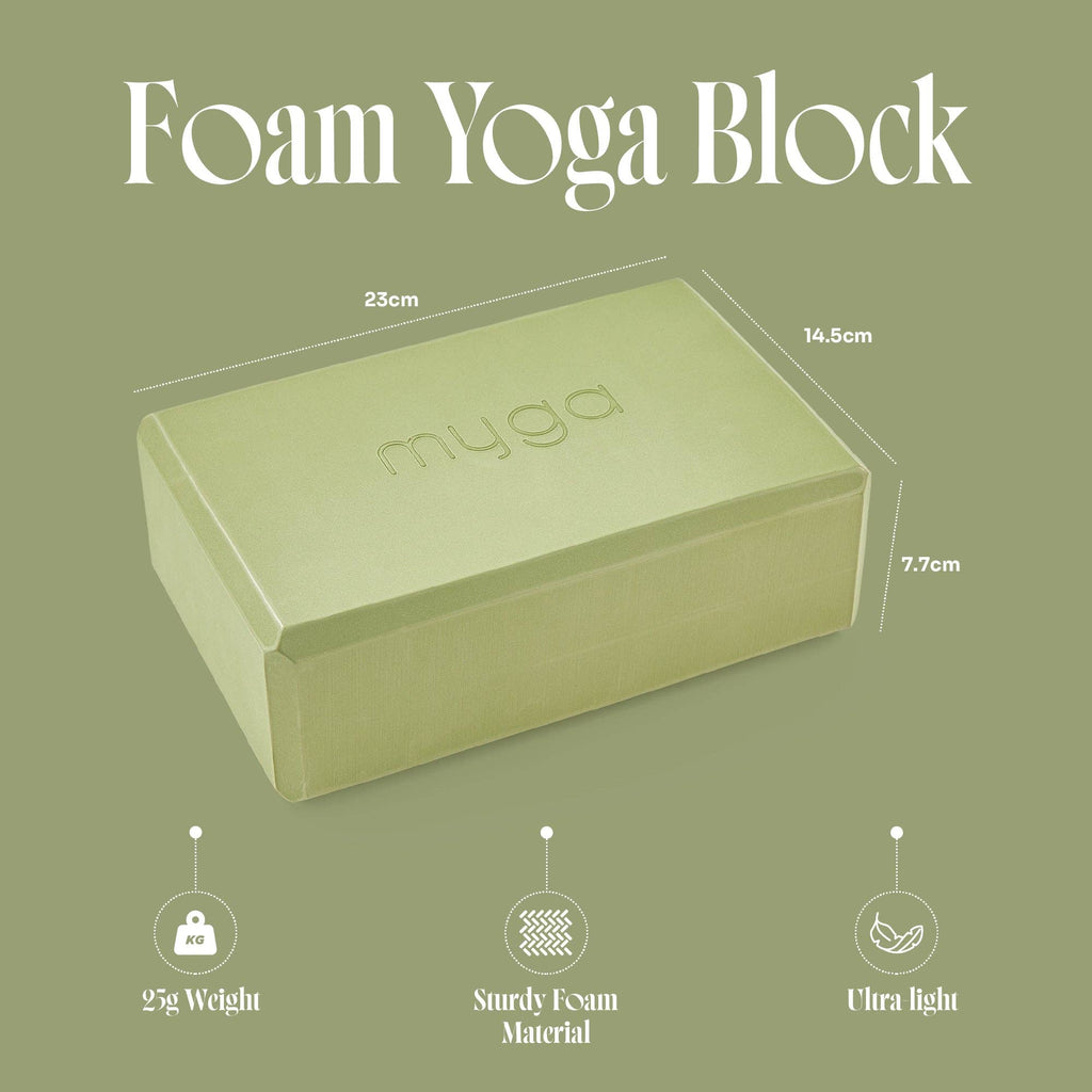 Myga Foam Yoga Block - Neutrals