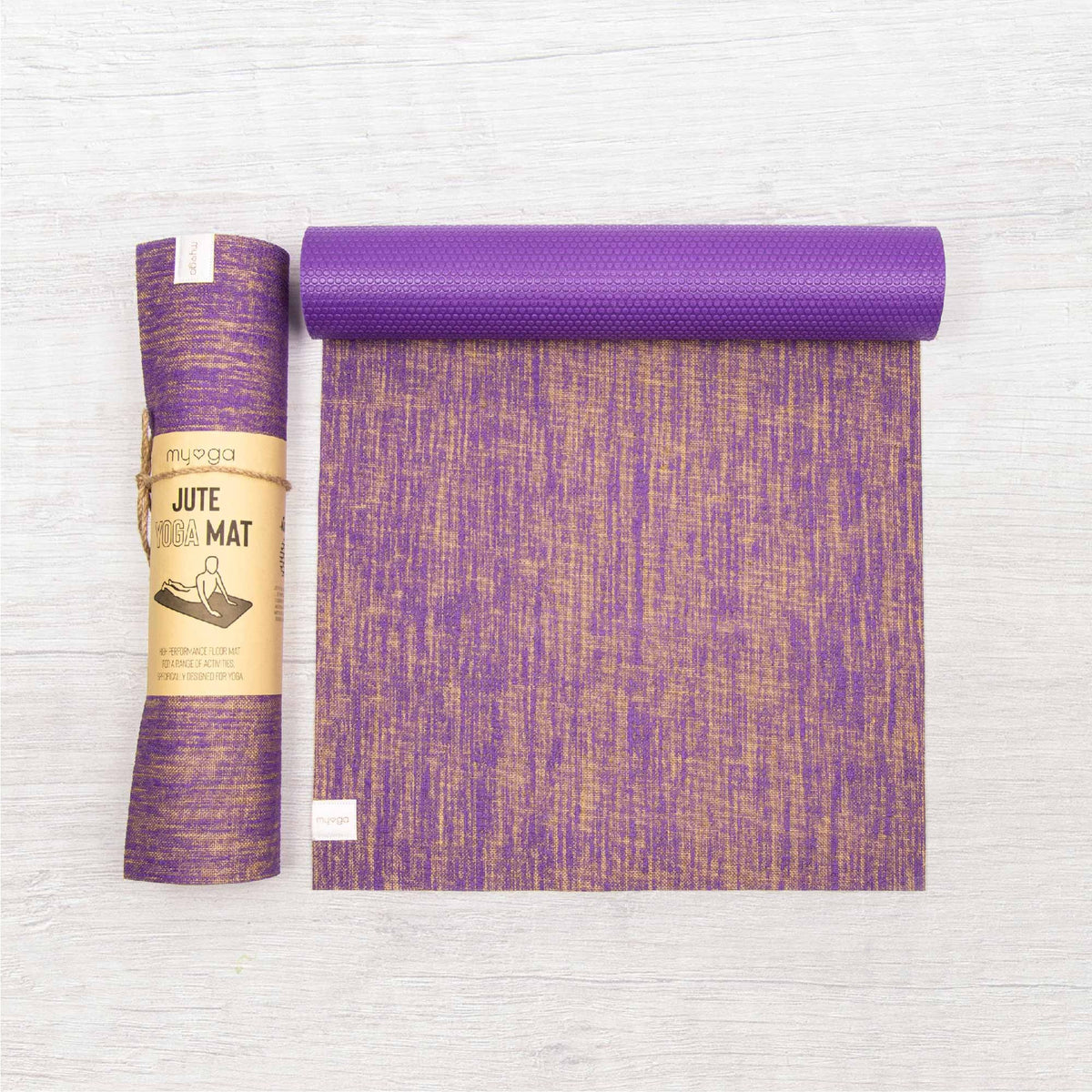 Myga Jute Yoga Mat with Ultra Grip