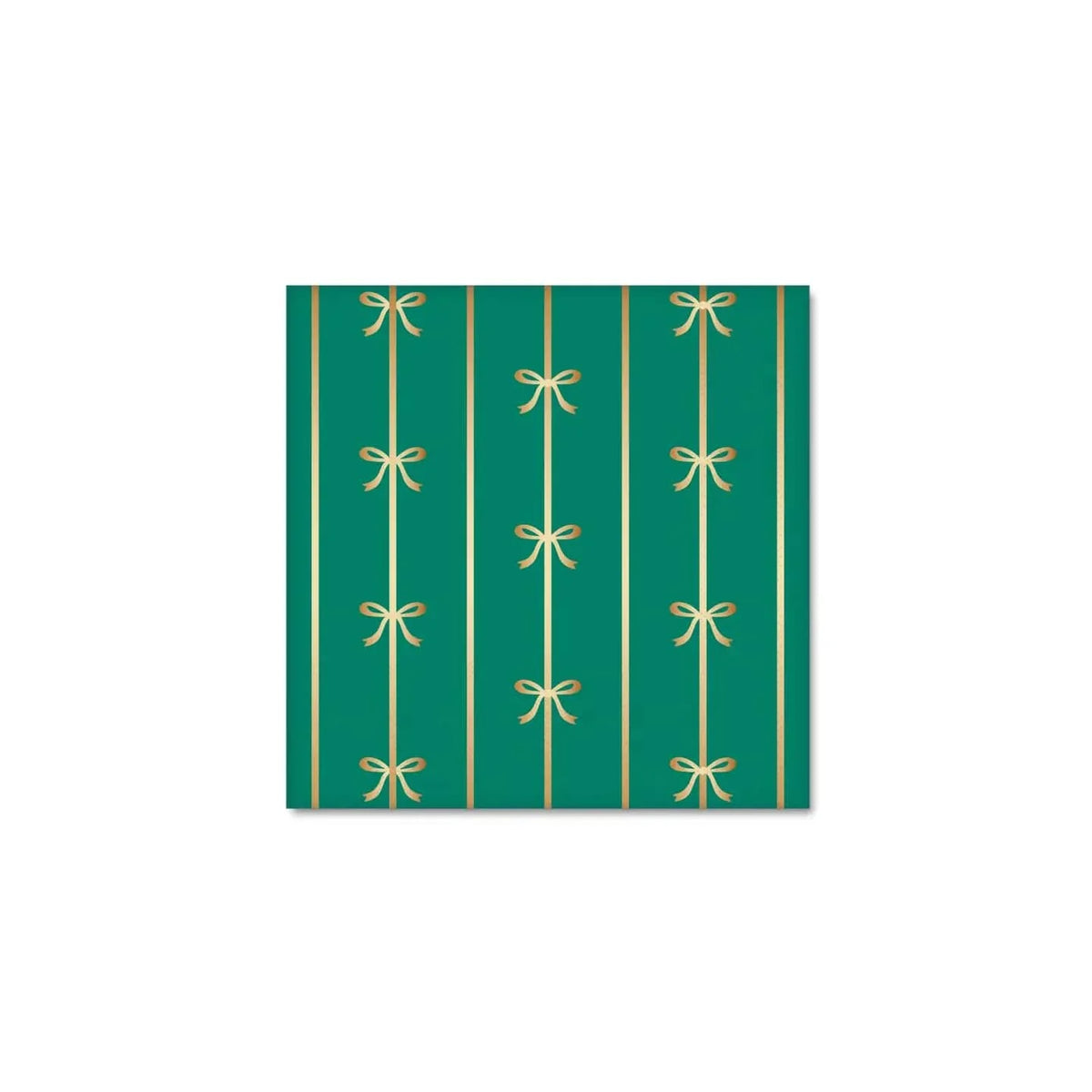 Emerald Green Signature Bow Small Party Napkins x 20 - Bow Party Bonjour Fête Paper Napkins Emerald Green Signature Bow Small Napkins x 20