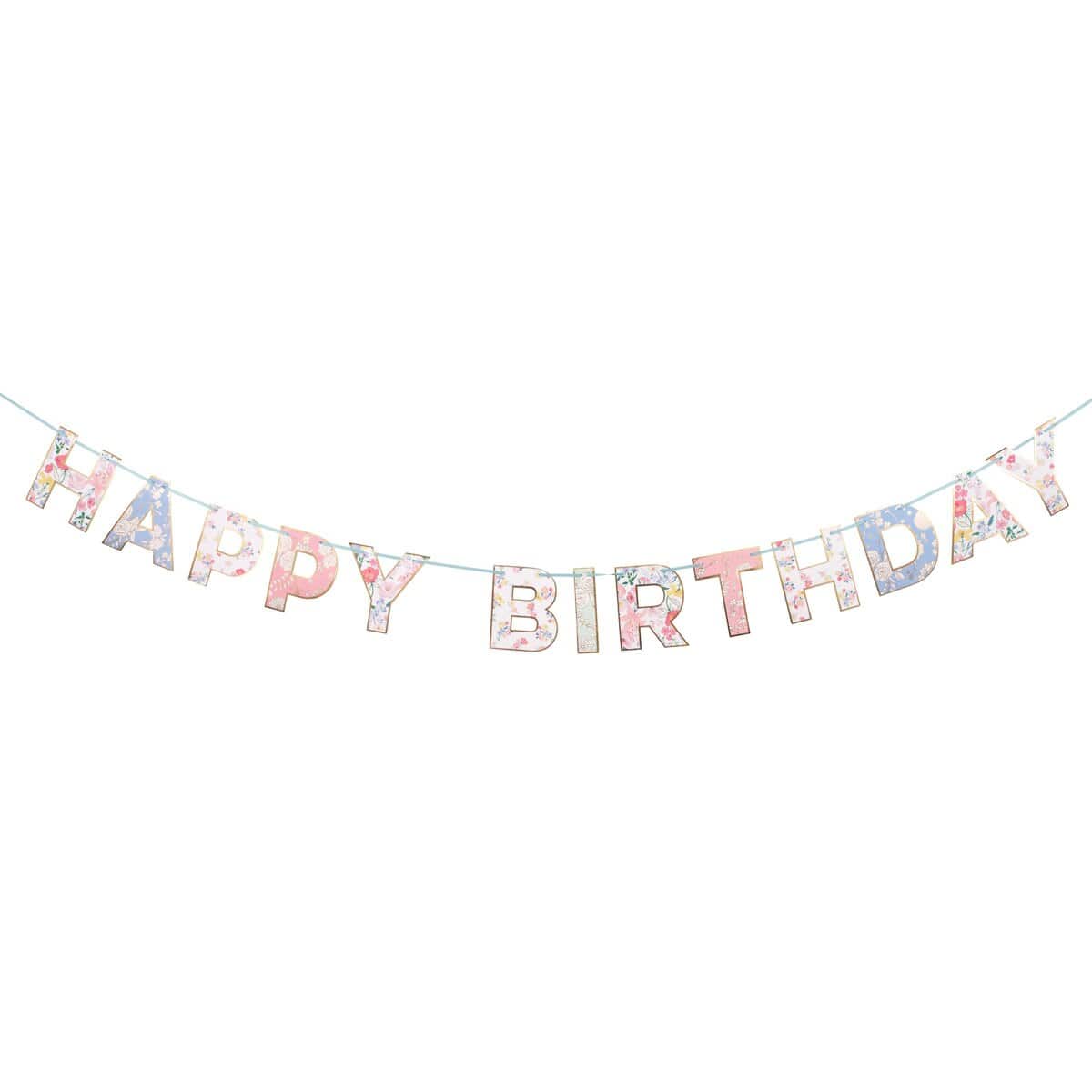 English Garden Birthday Party Garland Bunting English Garden Birthday Party Garland