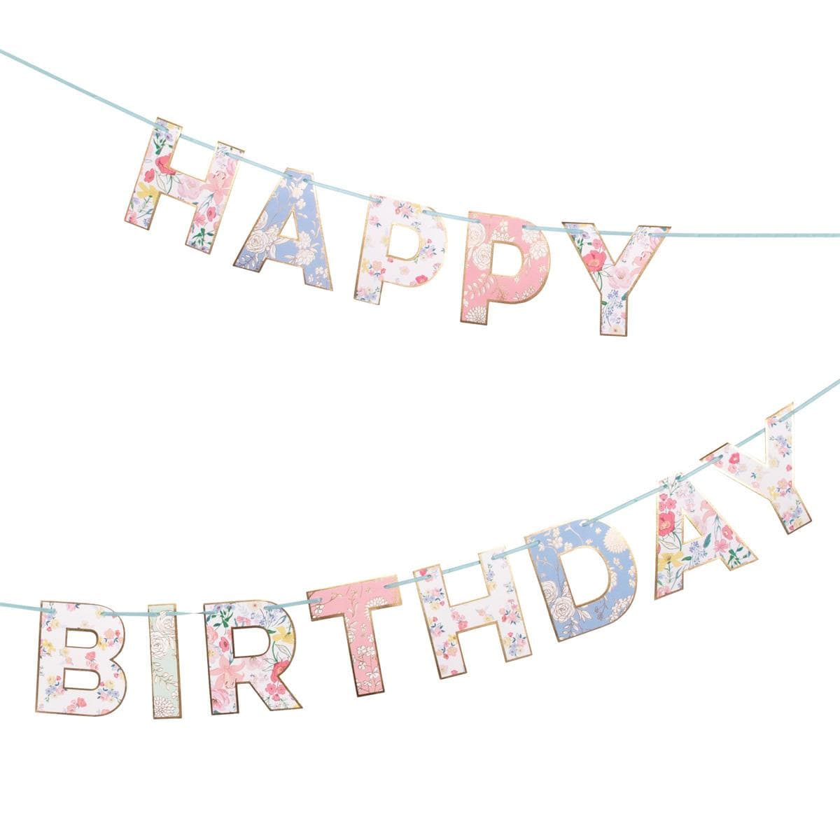 English Garden Birthday Party Garland Bunting English Garden Birthday Party Garland