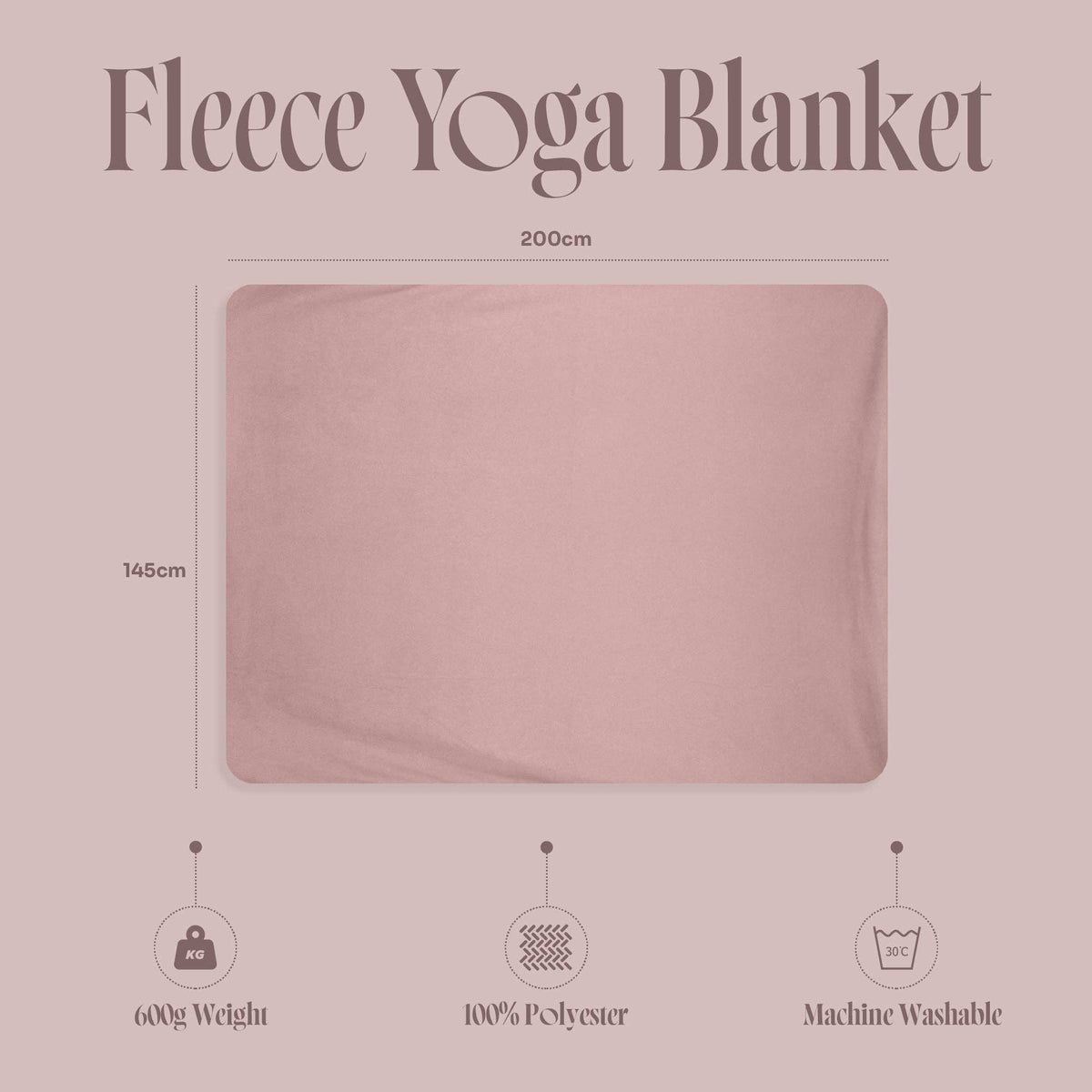 Myga Ultra-Soft Fleece Yoga Blanket