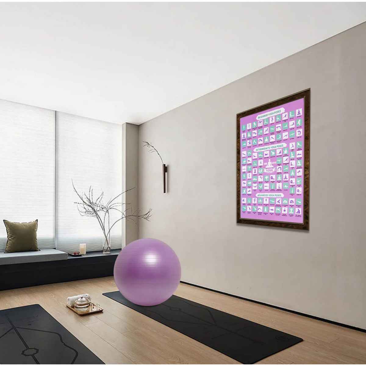 100 Days of Yoga Challenge Poster