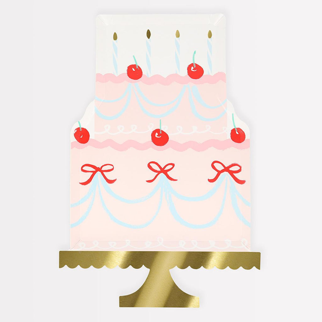 Fancy Cake Party Plates x 8 | Meri Meri party plates Fancy Cake Party Plates x 8