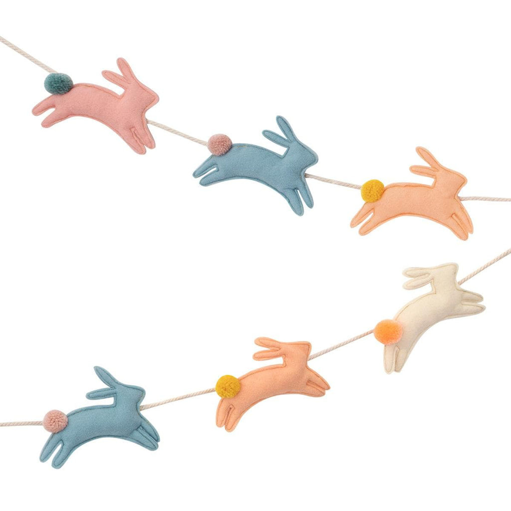 Felt Bunny Garland | Nursery & Baby Shower Decor UK Garlands Felt Bunny Garland