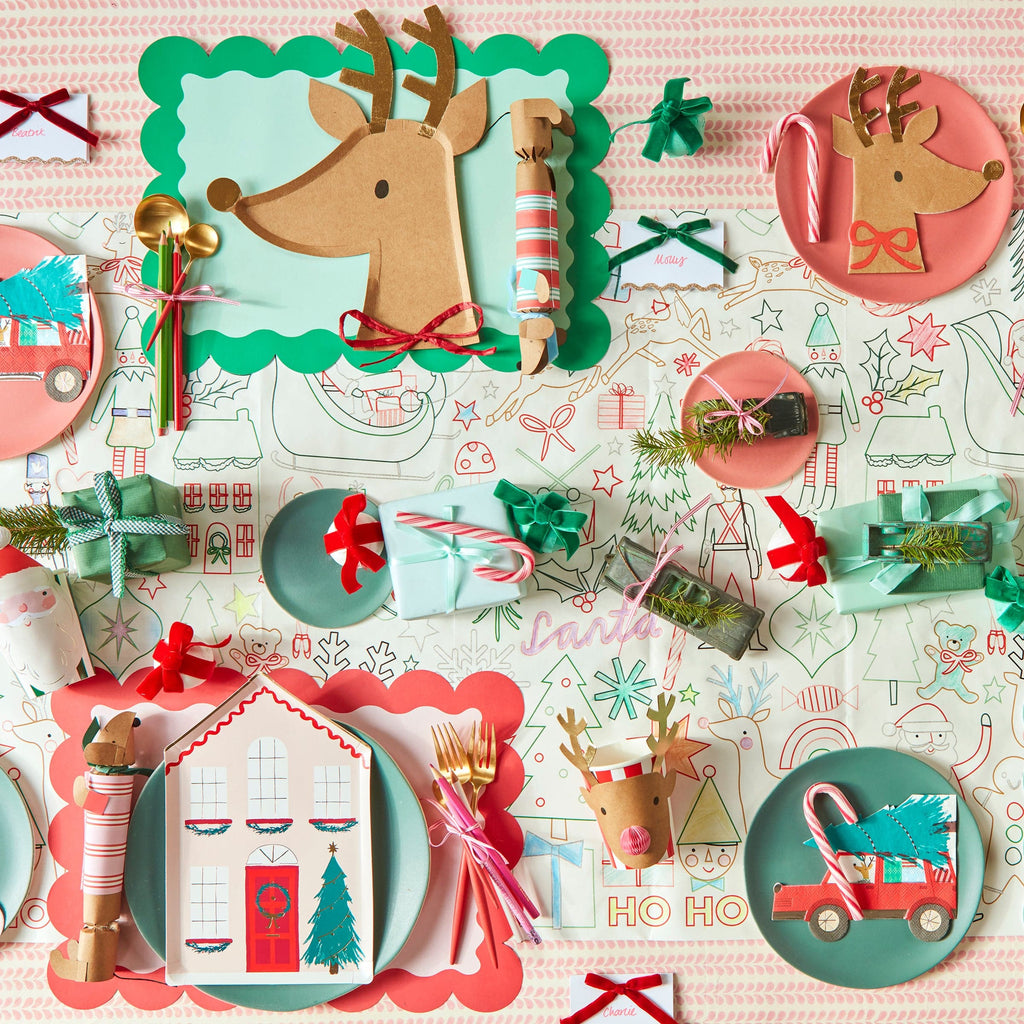 Festive House Christmas Party Plates x 8 | Meri Meri Christmas Table party plates Festive House Christmas Party Plates x 8