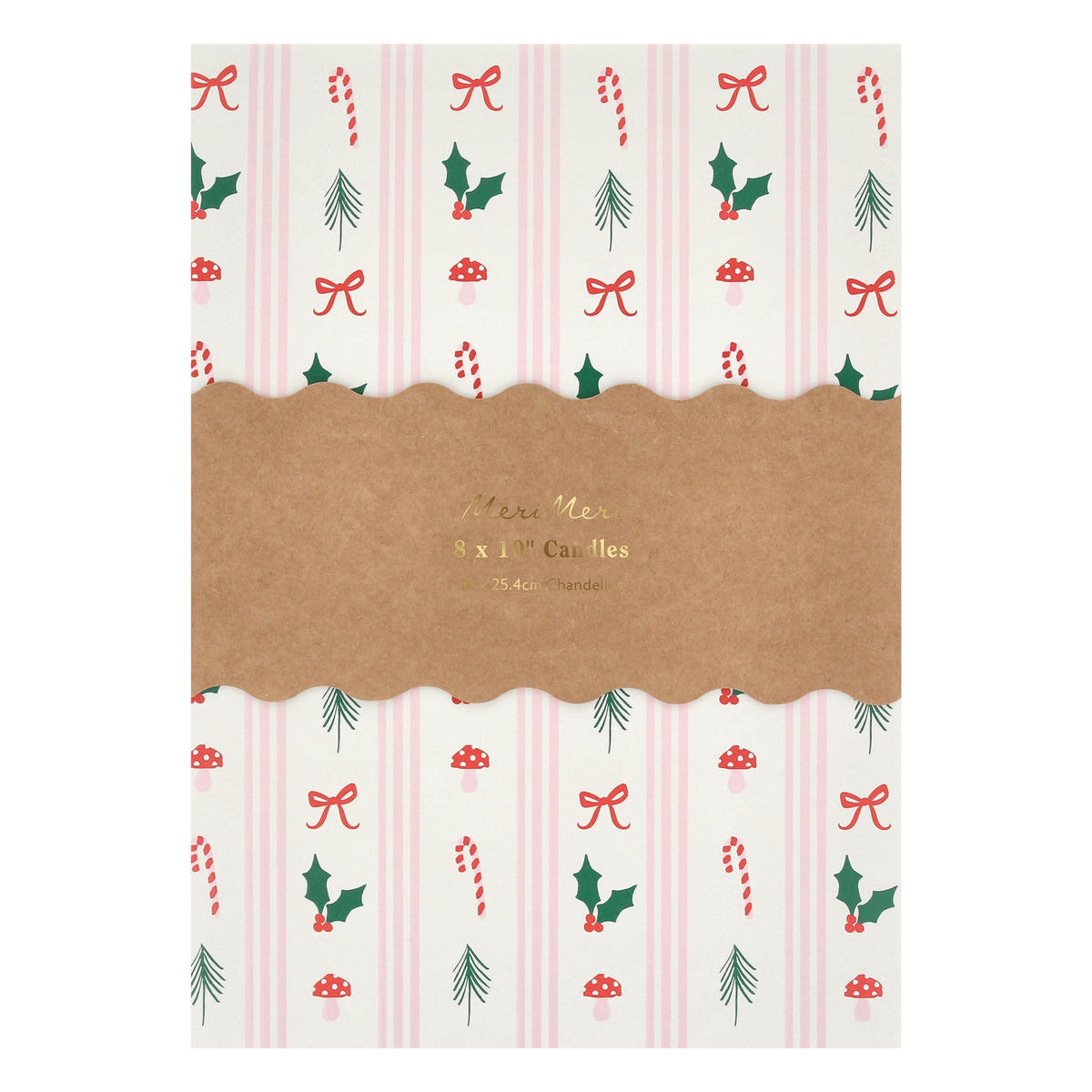 Festive Icons Christmas Table Candles x 8 | Meri Meri Christmas Candles Candle Festive Icons Christmas Table Candles x 8