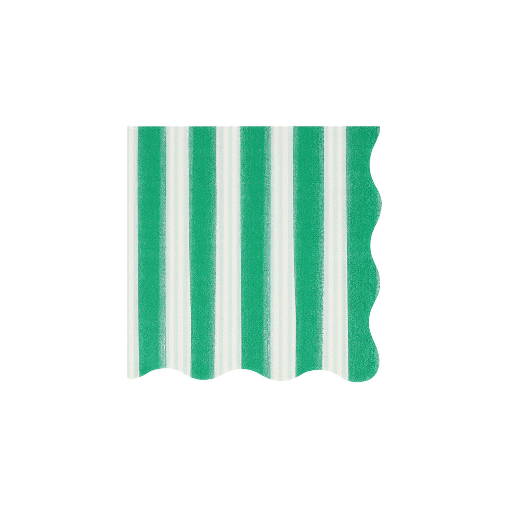 Festive Stripe Small Christmas Party Napkins x 16 | Meri Meri Christmas Table party napkins Festive Stripe Small Christmas Party Napkins x 16