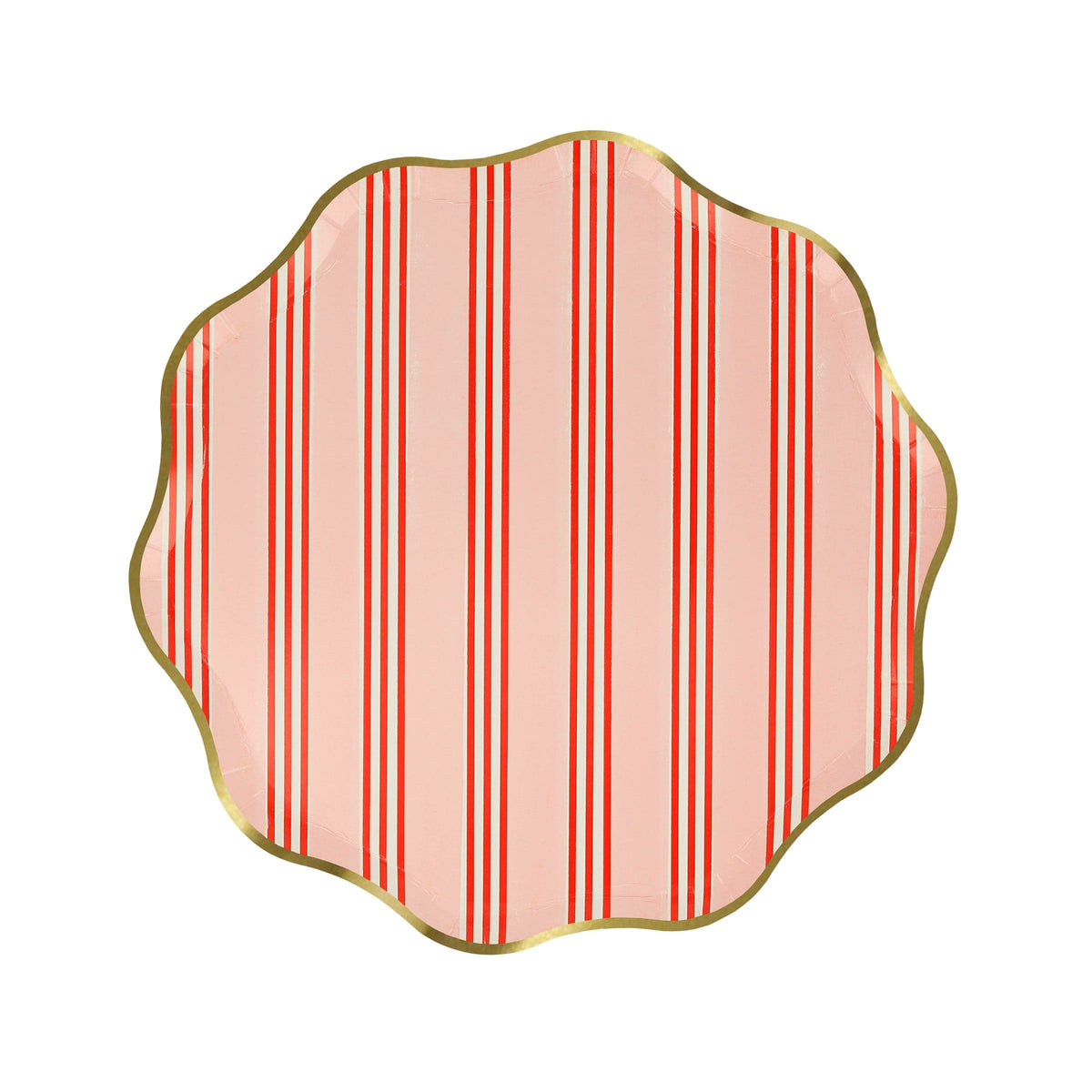 Festive Stripe Small Christmas Party Plates x 8 | Meri Meri Christmas Table party plates Festive Stripe Small Christmas Party Plates x 8