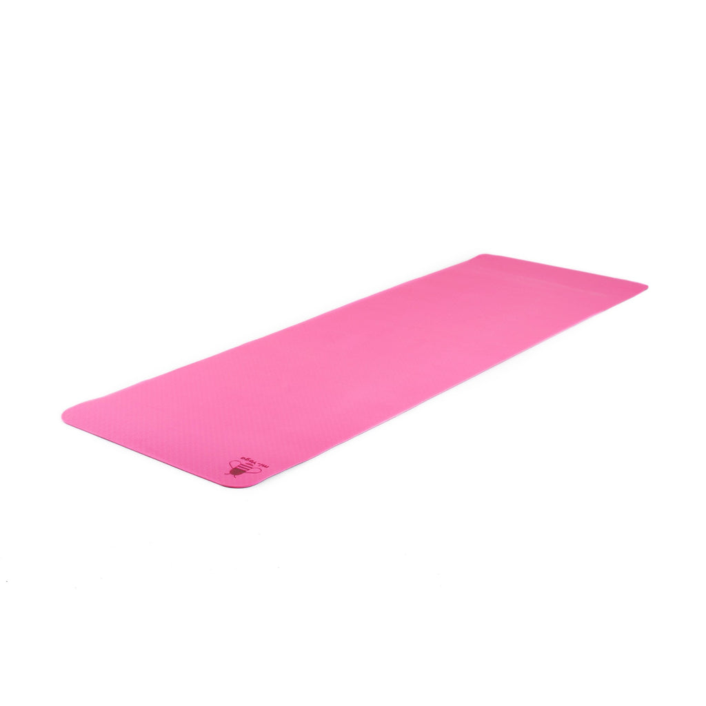 Mi-Yoga Anti-Bacterial Yoga Mat - Pink & Black