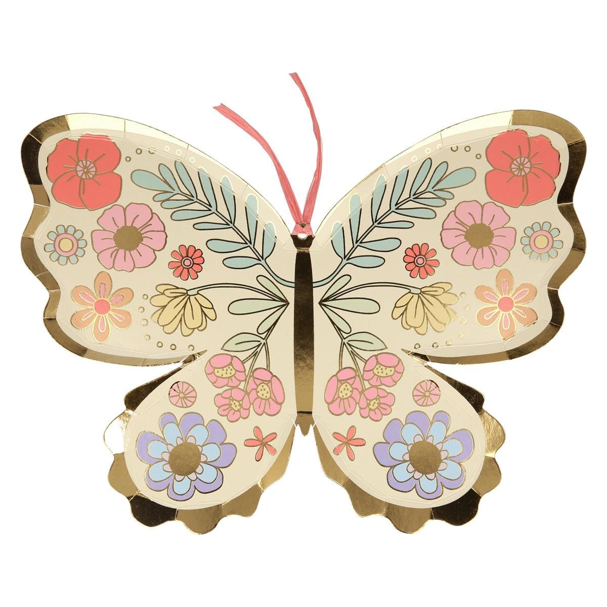 Floral Butterfly Party Plates x 8 | Meri Meri party plates Floral Butterfly Party Plates x 8