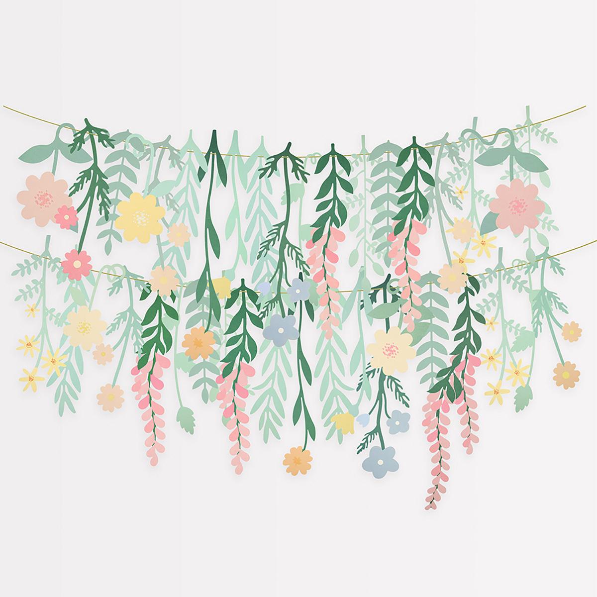 Floral Paper Backdrop | Meri Meri | Little Big Party Party Decorations Floral Paper Backdrop