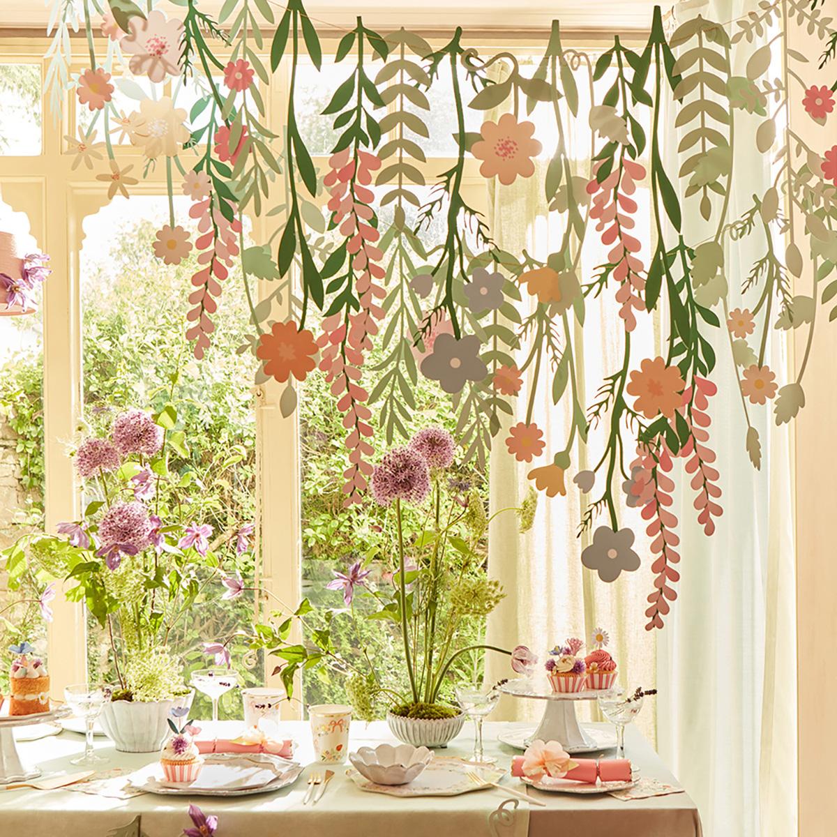 Floral Paper Backdrop | Meri Meri | Little Big Party Party Decorations Floral Paper Backdrop
