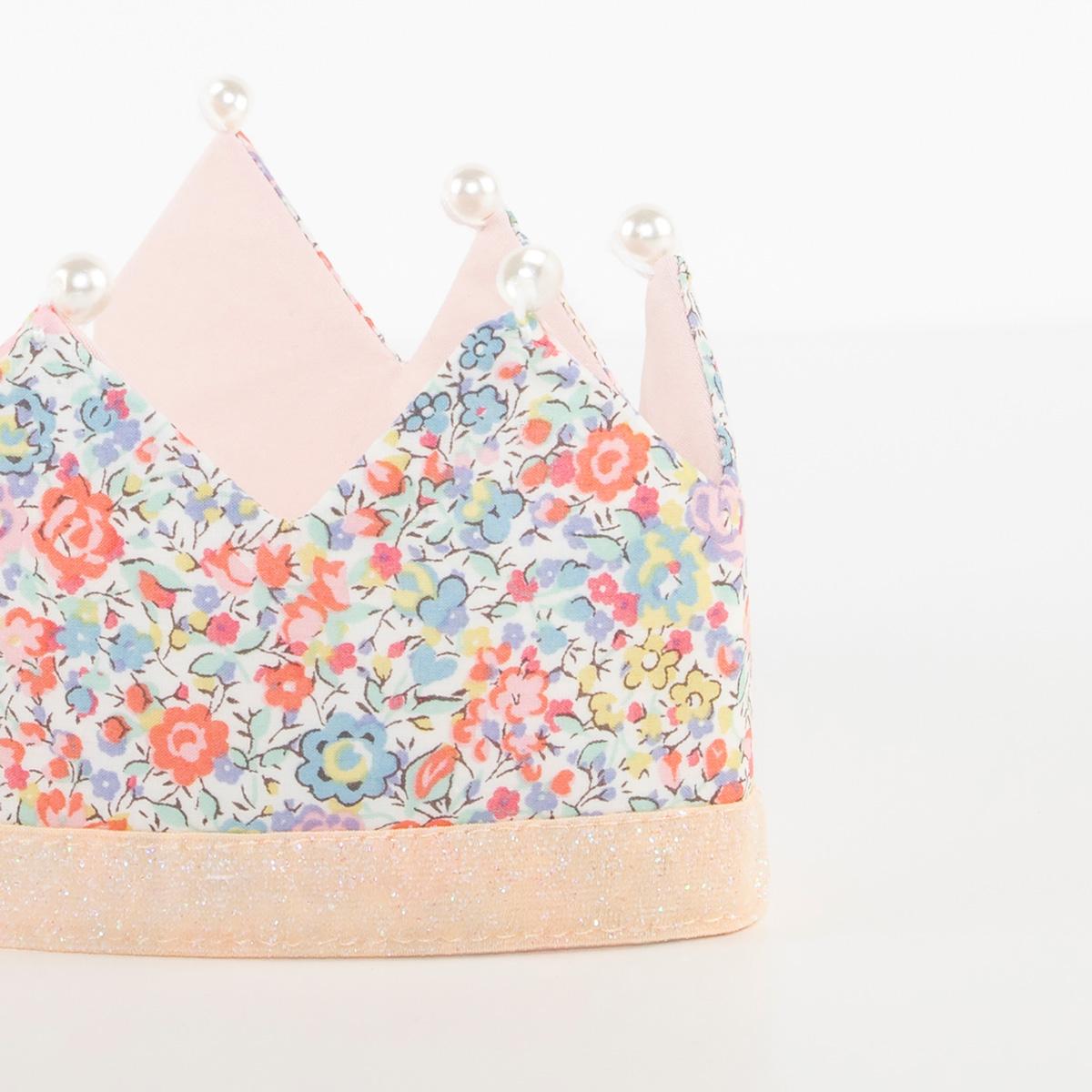 Floral & Pearl Liberty Party Crown | Meri Meri Birthday Party Party Hats Floral & Pearl Liberty Party Crown
