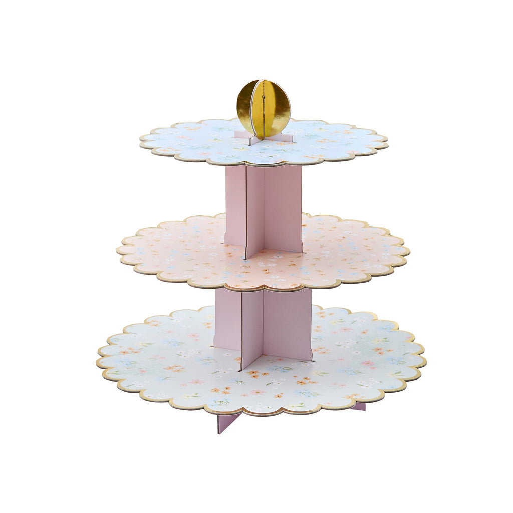 Floral Tea Party Cake Stand cake stand Floral Tea Party Cake Stand