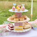 Floral Tea Party Cake Stand cake stand Floral Tea Party Cake Stand