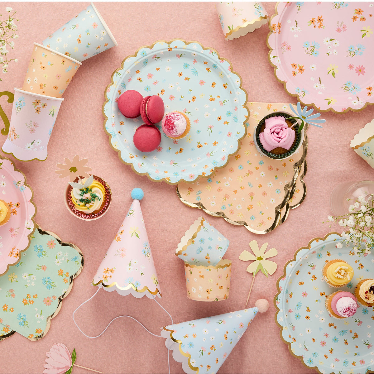 Floral Tea Party Paper Napkins x 16 Paper Napkins Floral Tea Party Paper Napkins x 16