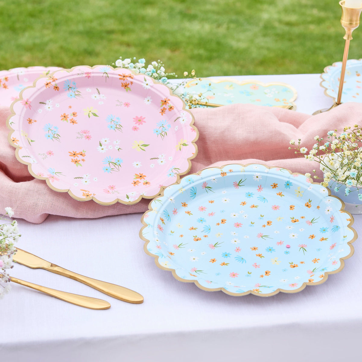 Floral Tea Party Paper Plates x 8 Party Supplies Floral Tea Party Paper Plates x 8