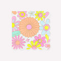 Flower Power Large Party Napkins x 16 | Meri Meri party napkins Flower Power Large Party Napkins x 16