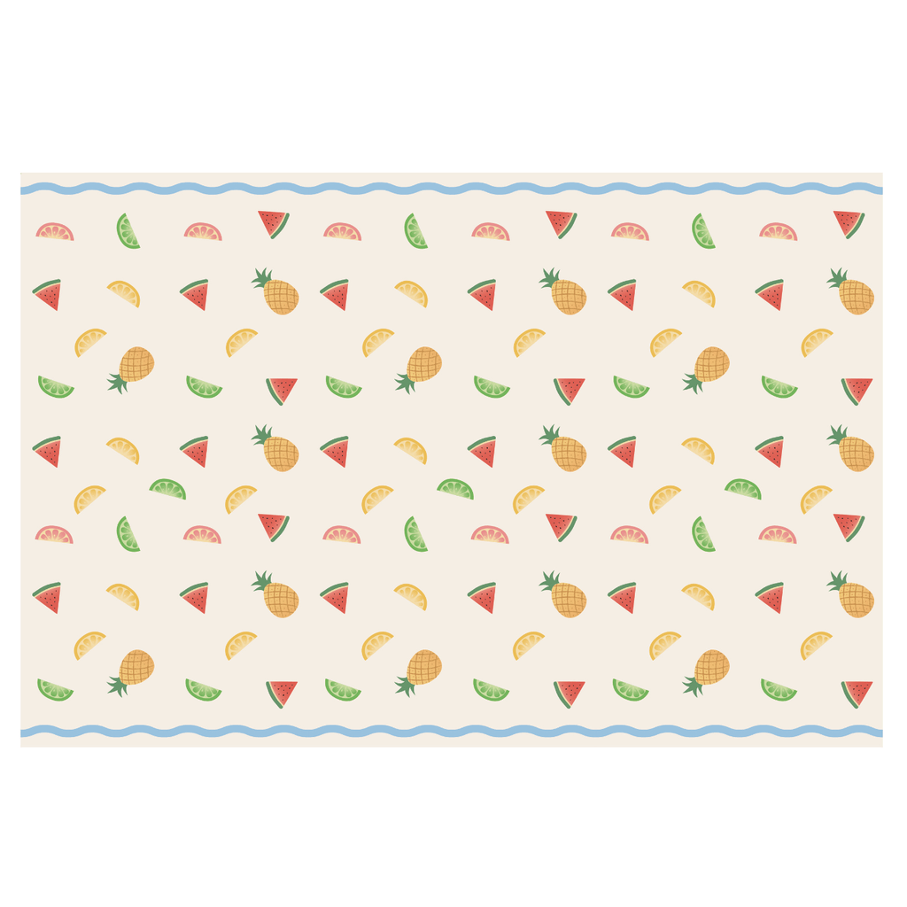 Fruit Party Tablecover | Tropical Summer Paper Table Cover Tablecloths Fruit Party Tablecover - 180 x 120cm