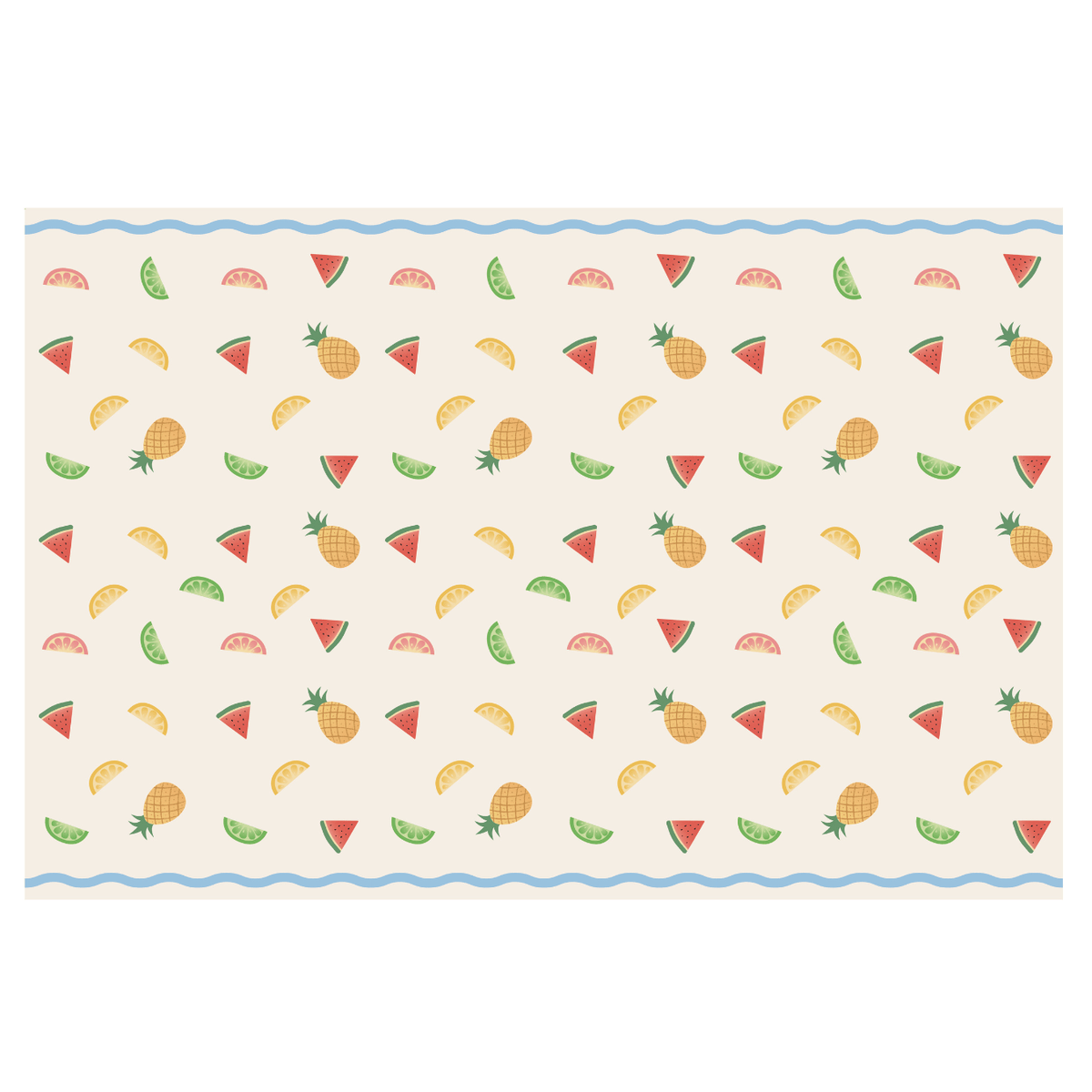 Fruit Party Tablecover | Tropical Summer Paper Table Cover Tablecloths Fruit Party Tablecover - 180 x 120cm