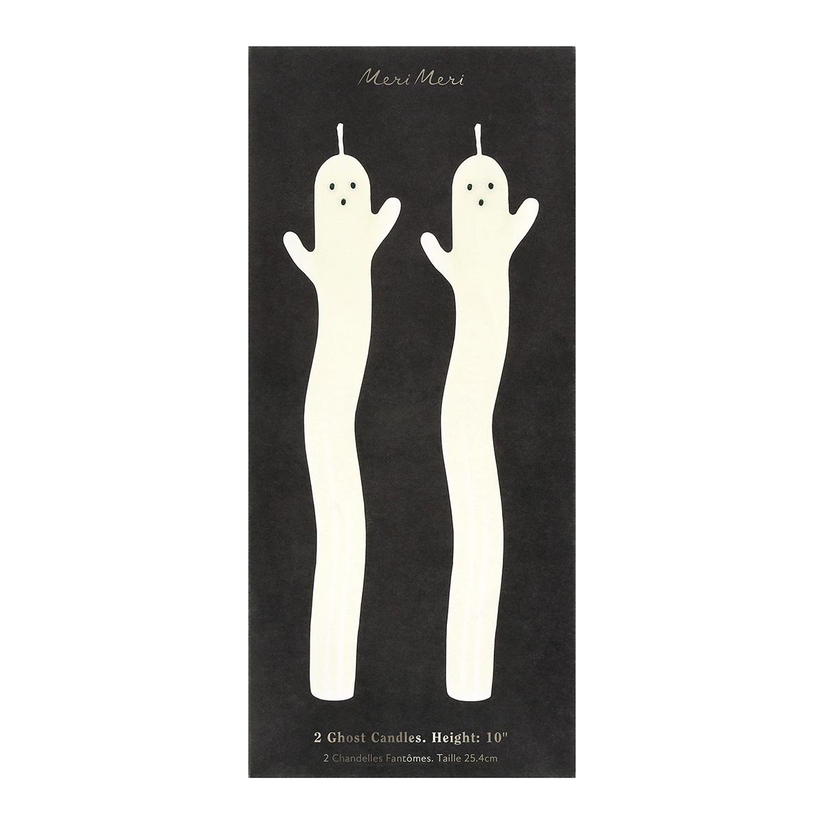 Ghost Table Candles x 2 | Meri Meri Halloween Decorations Candle Ghost Table Candles x 2